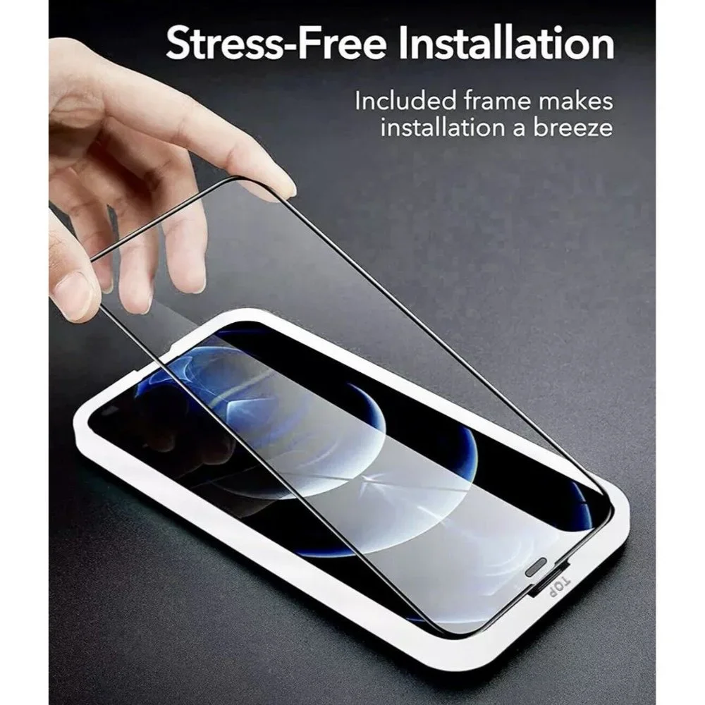 Glass Screen Protector CORTUTOL Dustproof Upgrade，Compatible with iPhone 12 /iPh